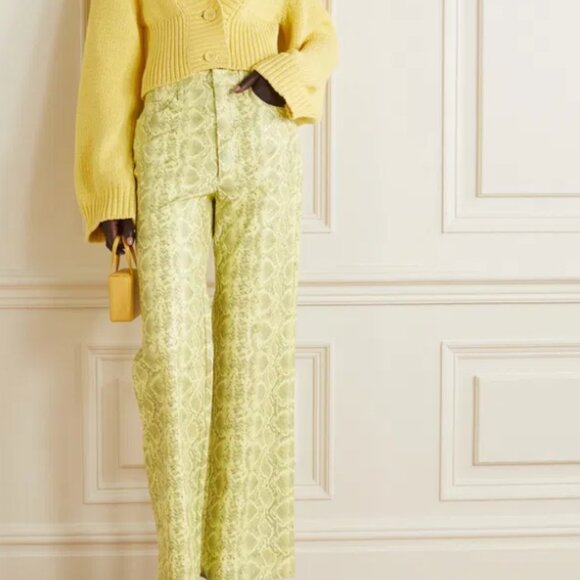 ROTATE BIRGER CHRISTENSEN Gracelyn cropped cotton-blend cardigan - Picture 4 of 5